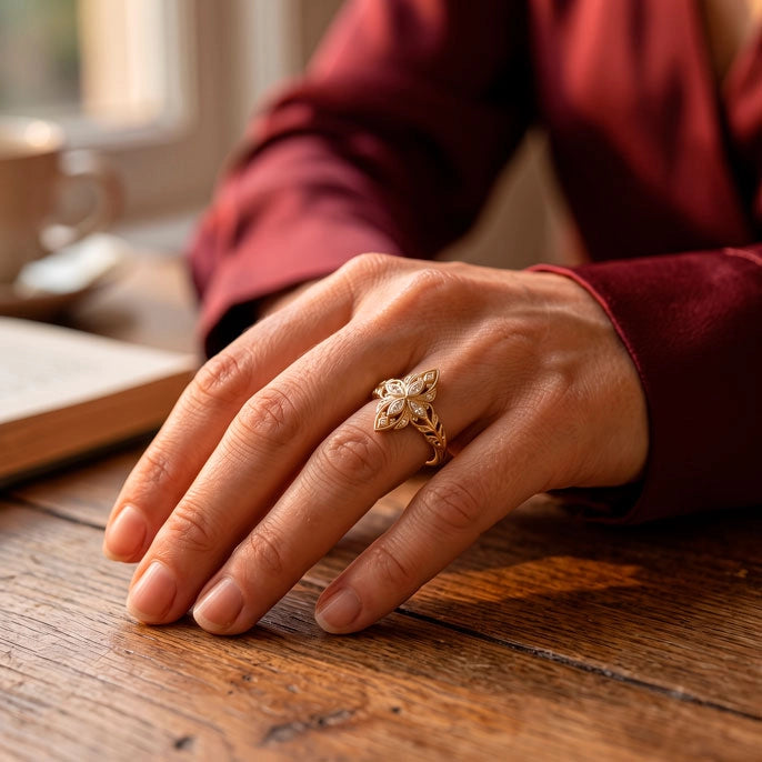Anillo Corona de Estrellas