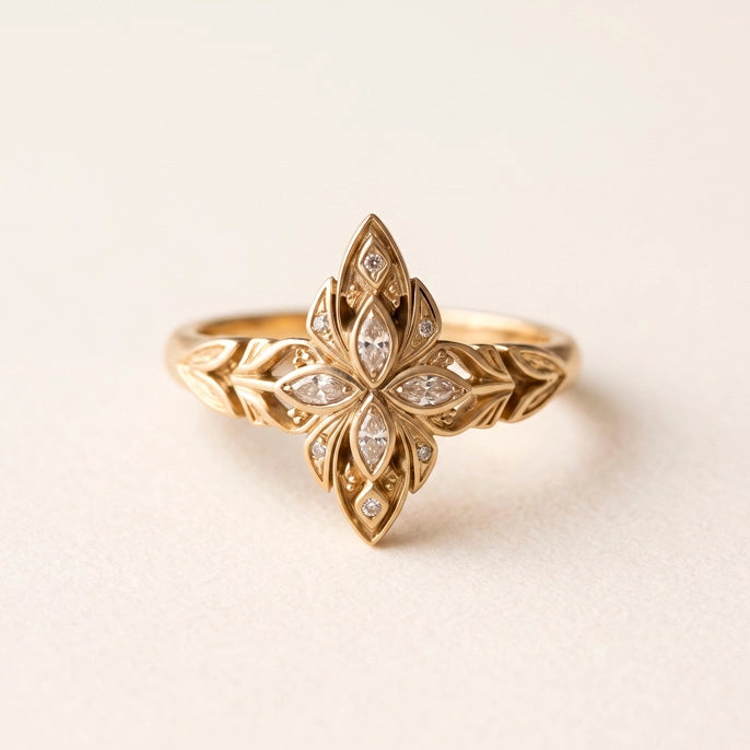 Anillo Corona de Estrellas