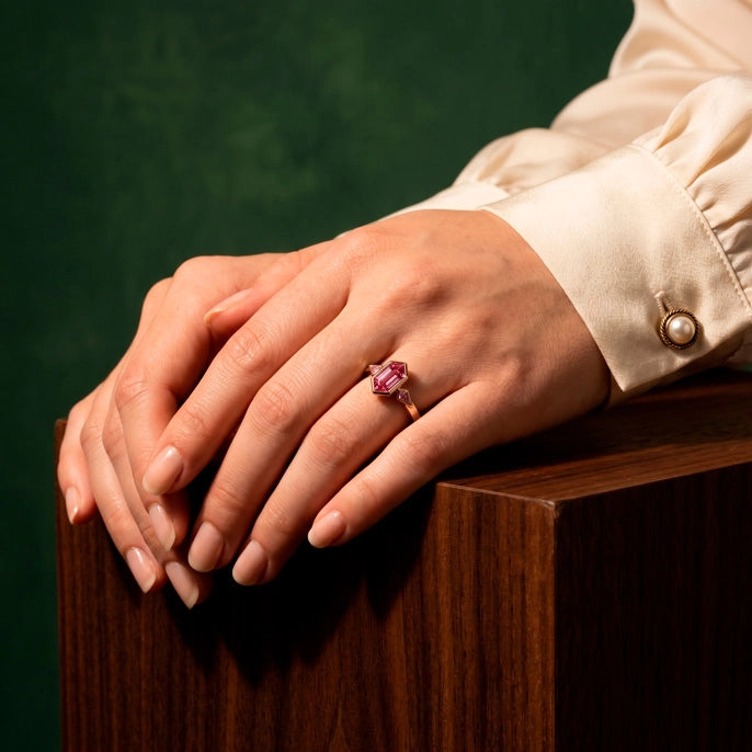 Anillo Suspiro Rosado