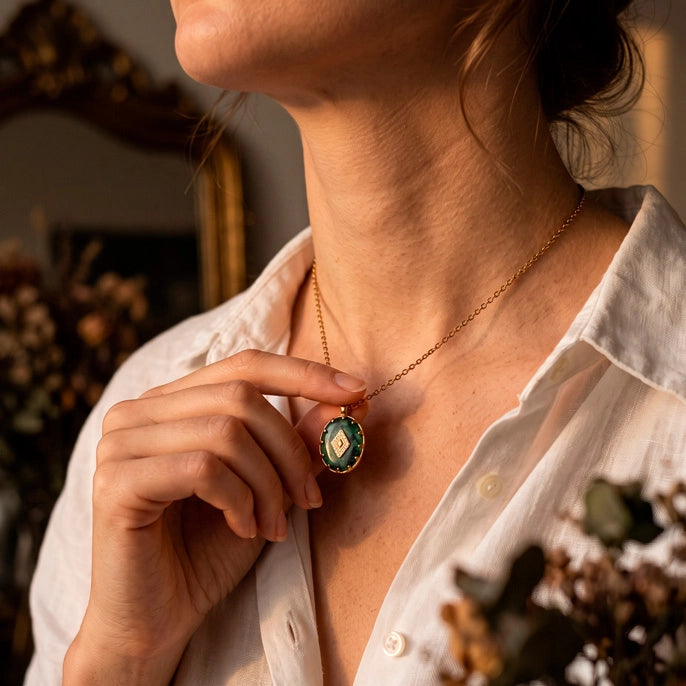 Collar Reliquia de Esmeralda